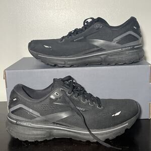 Brooks Ghost 15 Black Running Shoes Mens Size 8 D 1103931 Athletic Cushion